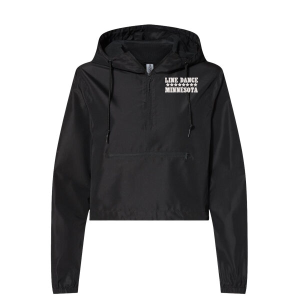   - Women's Lightweight Quarter-Zip Pullover Crop Windbreaker Thumbnail