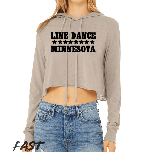   - Women’s Triblend Crop Long Sleeve Hoodie Thumbnail