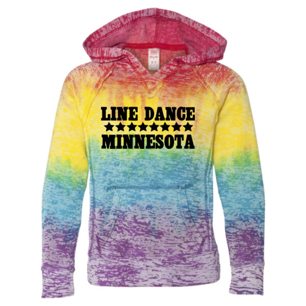   - Girls’ Courtney Burnout V-Notch Hooded Sweatshirt Thumbnail