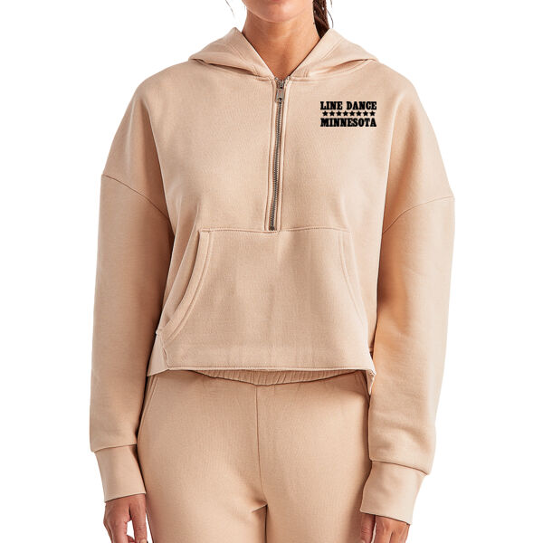   - Women's Alice Half-Zip Hooded Sweatshirt Thumbnail