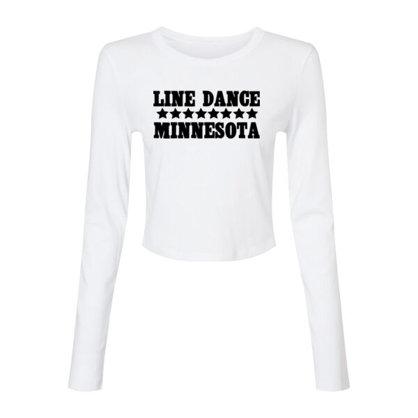   - Women's Micro Rib Long Sleeve Baby Tee Thumbnail