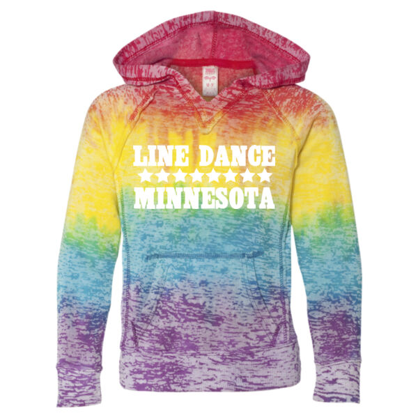   - Girls’ Courtney Burnout V-Notch Hooded Sweatshirt Thumbnail