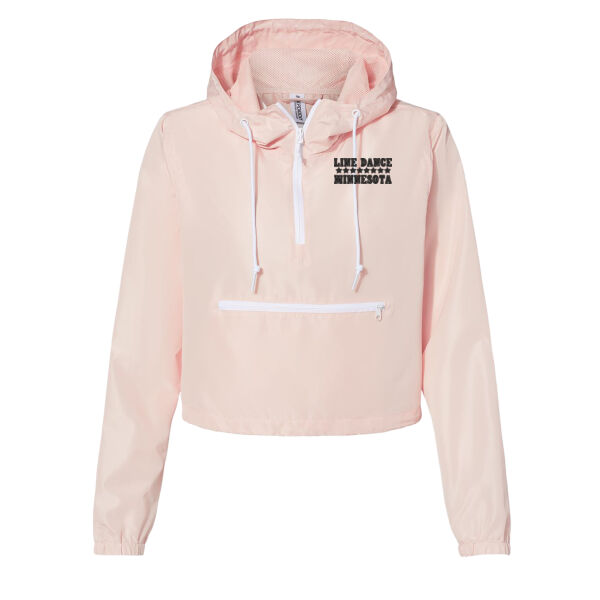   - Women's Lightweight Quarter-Zip Pullover Crop Windbreaker Thumbnail
