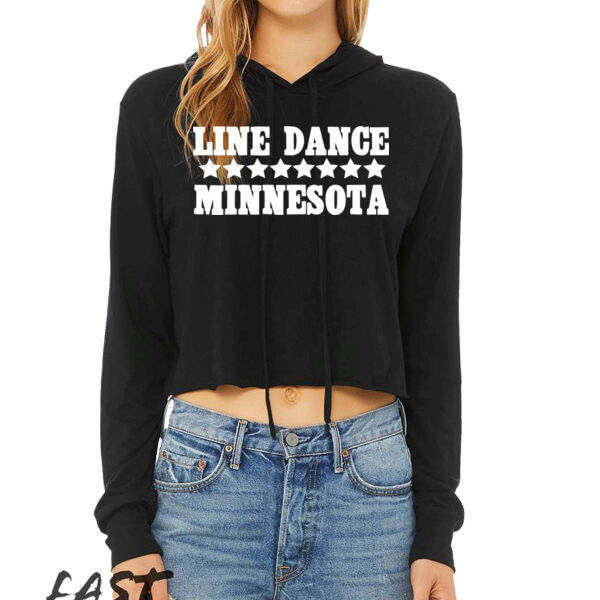   - Women’s Triblend Crop Long Sleeve Hoodie Thumbnail