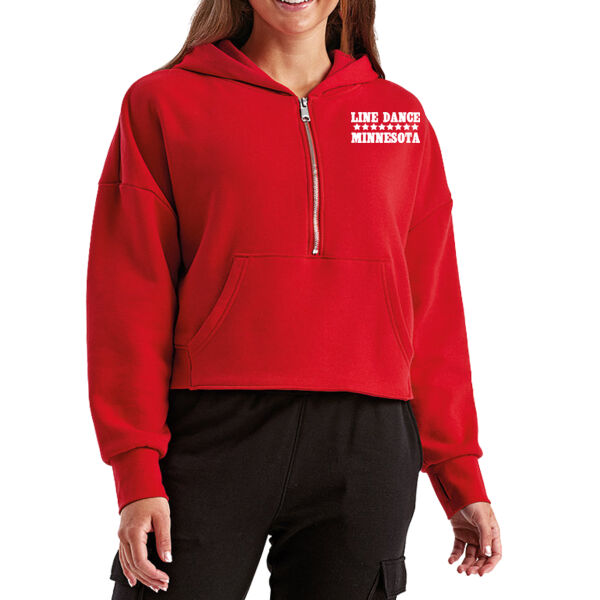   - Women's Alice Half-Zip Hooded Sweatshirt Thumbnail