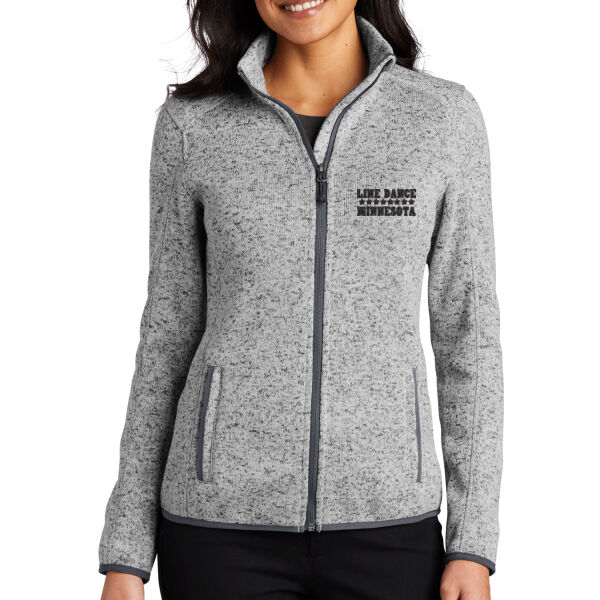   - Women's Sweater Fleece Jacket Thumbnail
